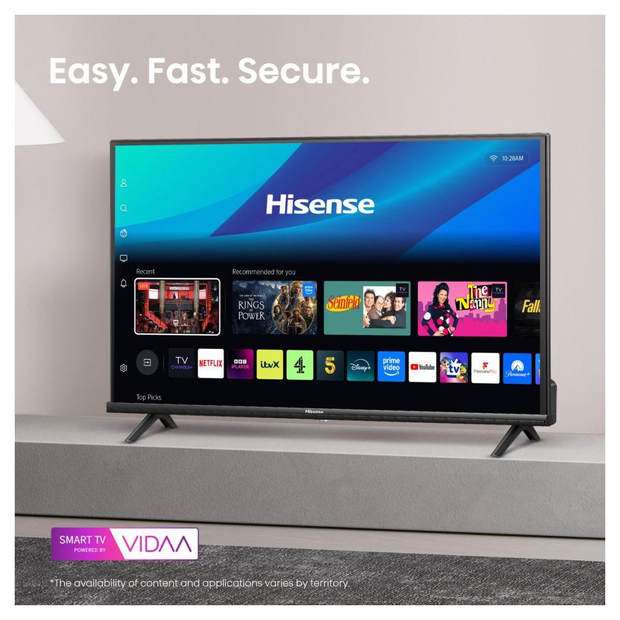 40A4Q LED 101,6 cm (40 Zoll) Fernseher Full HD VESA 200 x 200 mm 