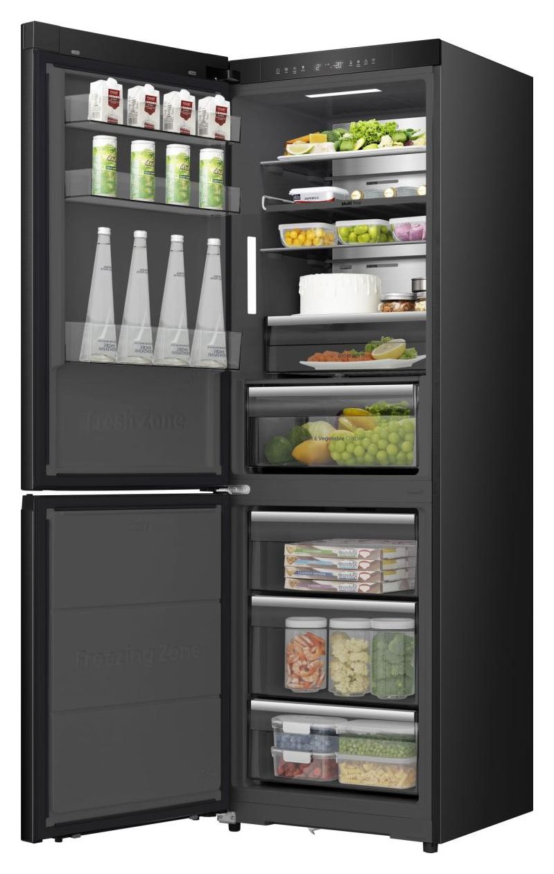 RB5K330GSFC 190 l / 115 l Kühl-Gefrierkombi freistehend NoFrost 165 kWh Jahr  (Schwarz) 