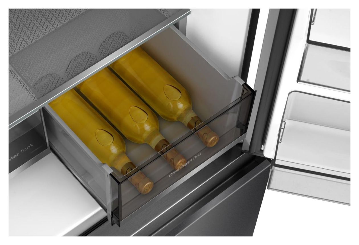 RQ5P640SYKD Side-by-Side Kühl-/ Gefrierkombination 390 l / 250 l 276 kWh NoFrost 1790 mm x 910 mm  (Schwarz) 