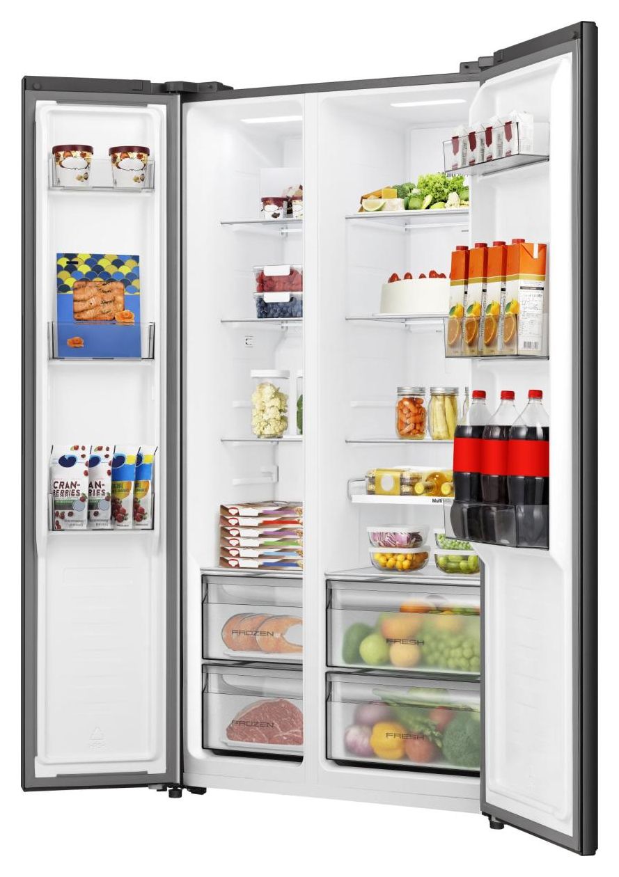 RS3P558NEFC Side-by-Side Kühl-/ Gefrierkombination 347 l / 197 l 204 kWh NoFrost 1786 mm x 911 mm  (Schwarz) 