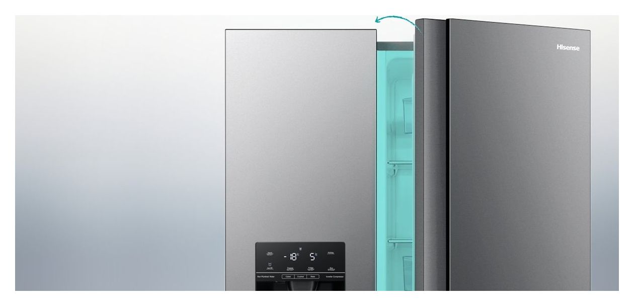 RS694N4TIE Side-by-Side Kühl-/ Gefrierkombination 371 l / 191 l 323 kWh NoFrost 1786 mm x 910 mm  (Edelstahl) 