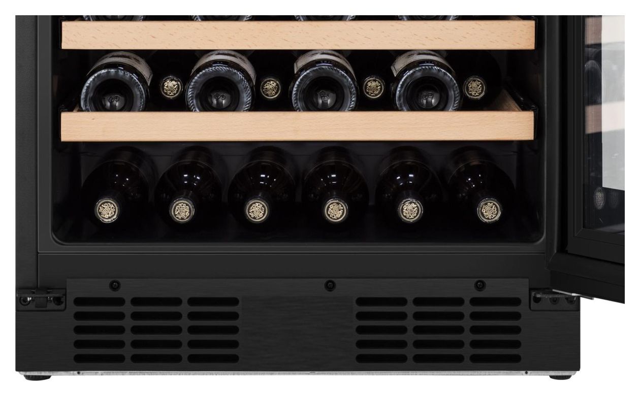 RW3N122GSLF Weinkühler Freistehend EEK: F 1 Zonen 46 Flasche(n) 