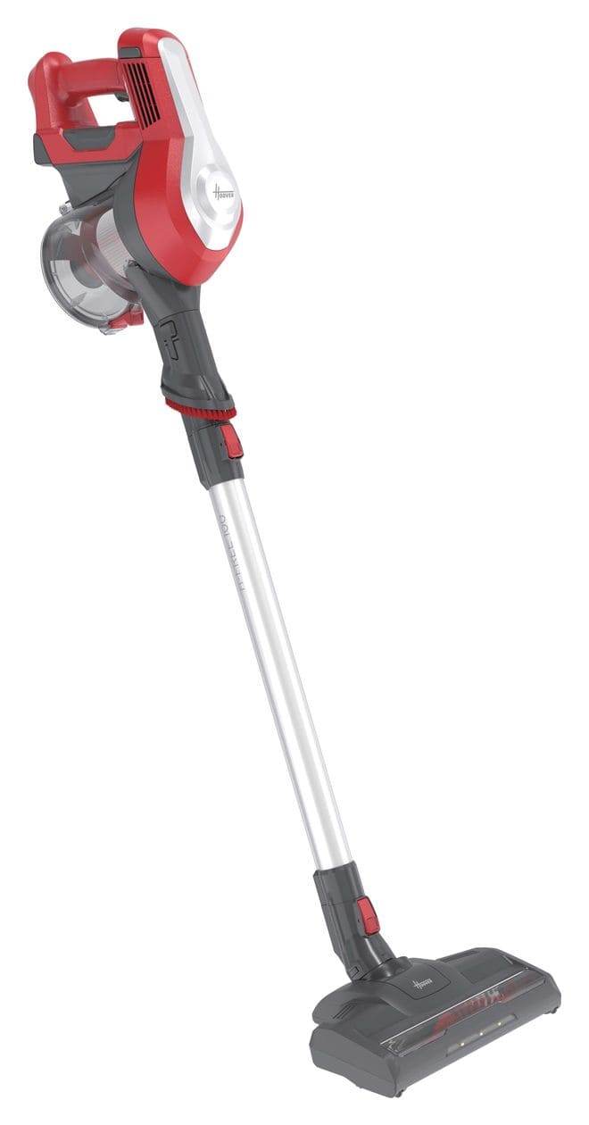 HF122RH011 Handstaubsauger Beutellos bis 40 min Laufzeit 22 V Stoff  (Rot, Silber) 