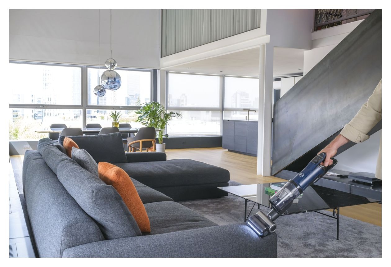 HFX20P011 Handstaubsauger Beutellos bis 30 min Laufzeit 21,6 V EPA  (Blau) 