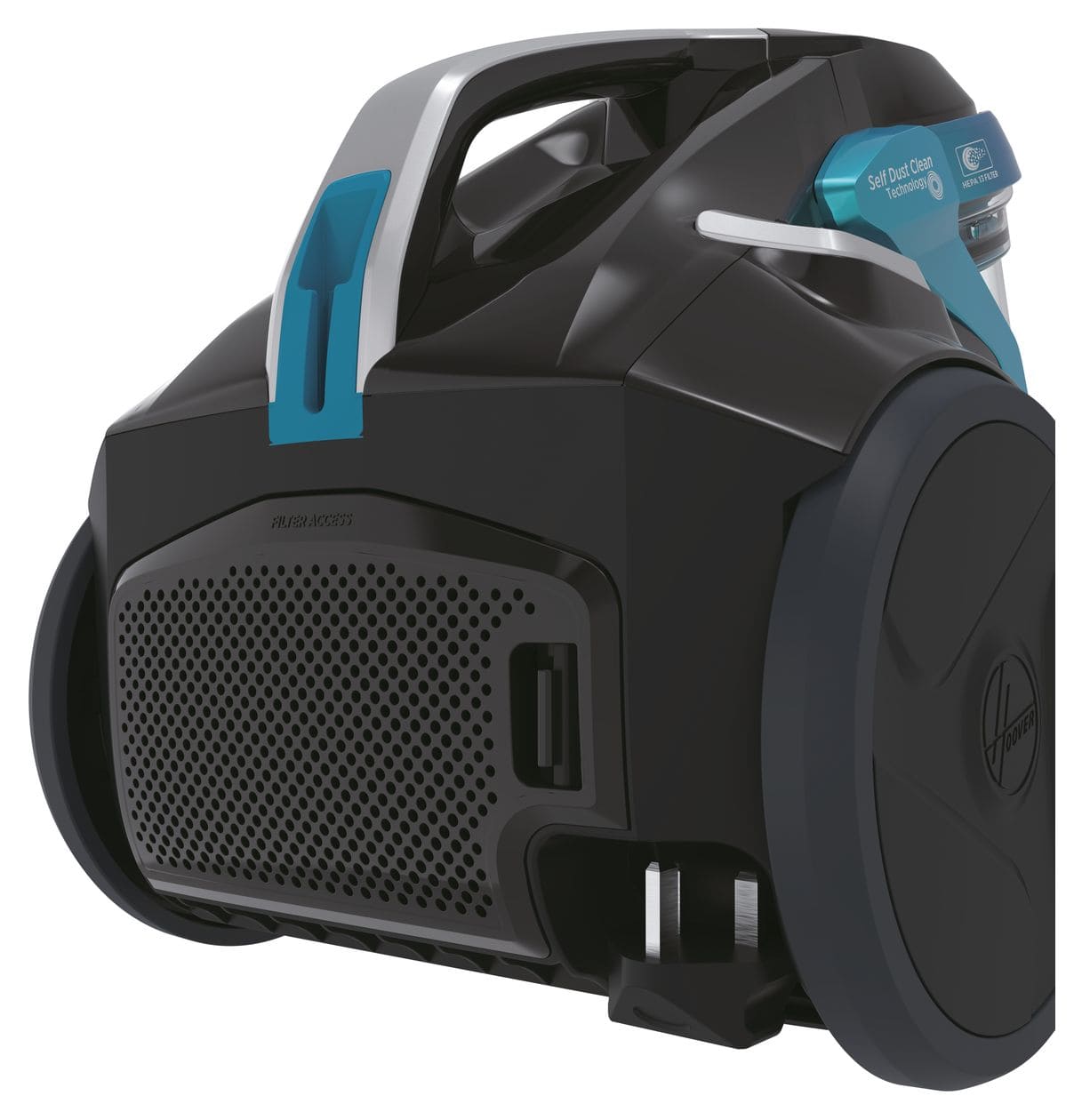 HP710PAR Bodenstaubsauger Beutellos 850 W HEPA  (Schwarz) 