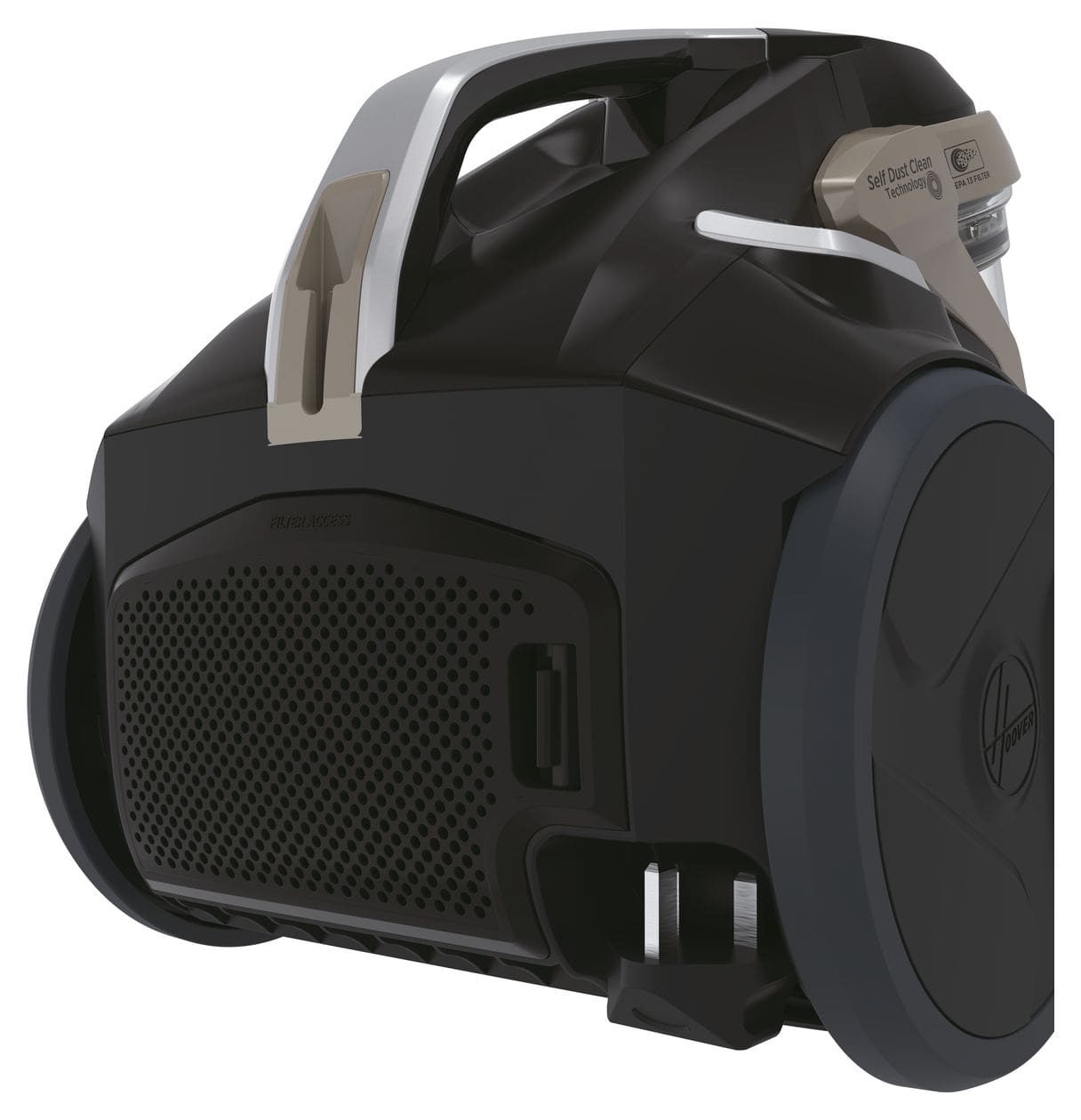 HP720PET Bodenstaubsauger Beutellos 850 W HEPA  (Schwarz) 