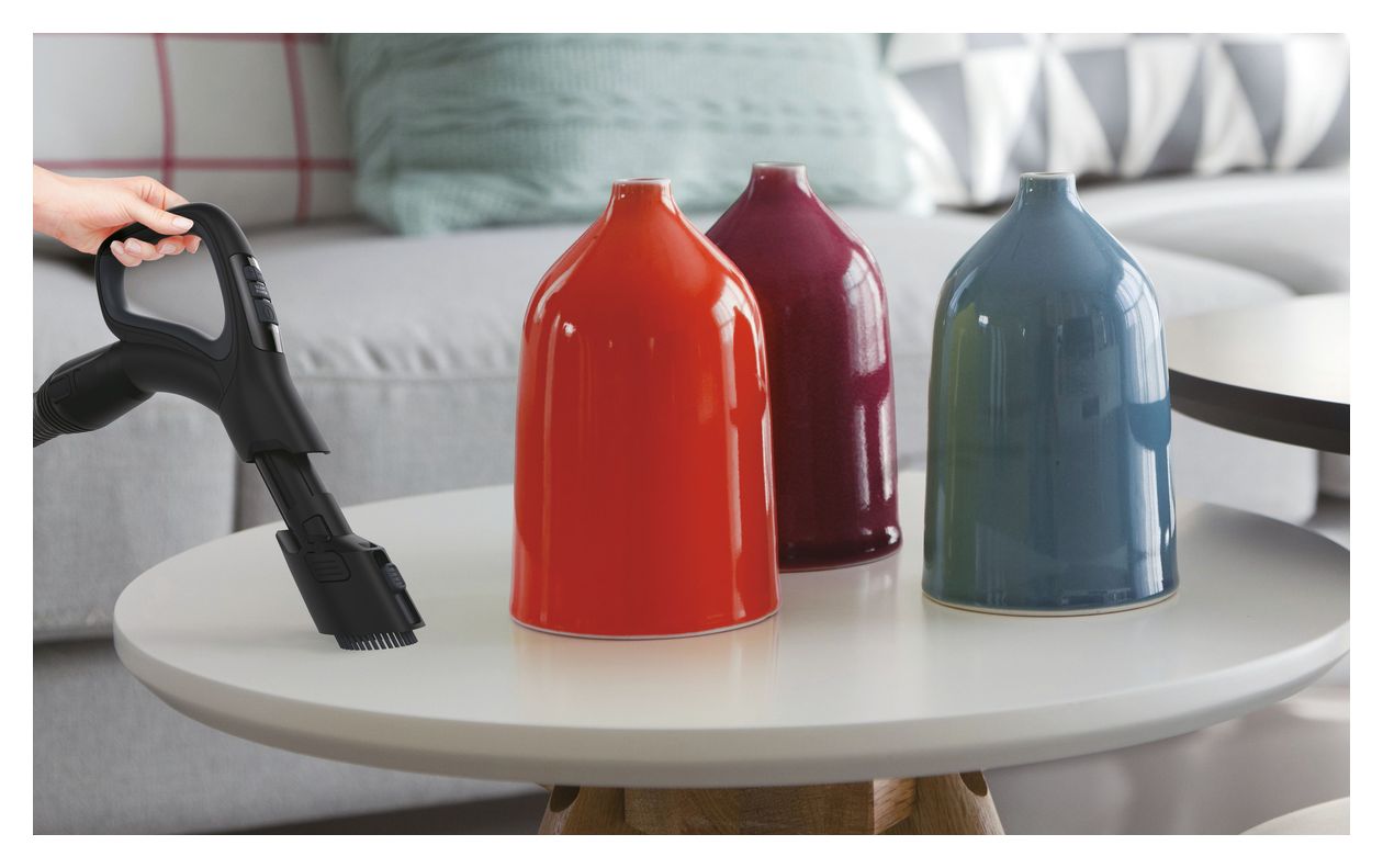 HP730ALG Bodenstaubsauger Beutellos 850 W Allergy Plus, HEPA  (Schwarz) 