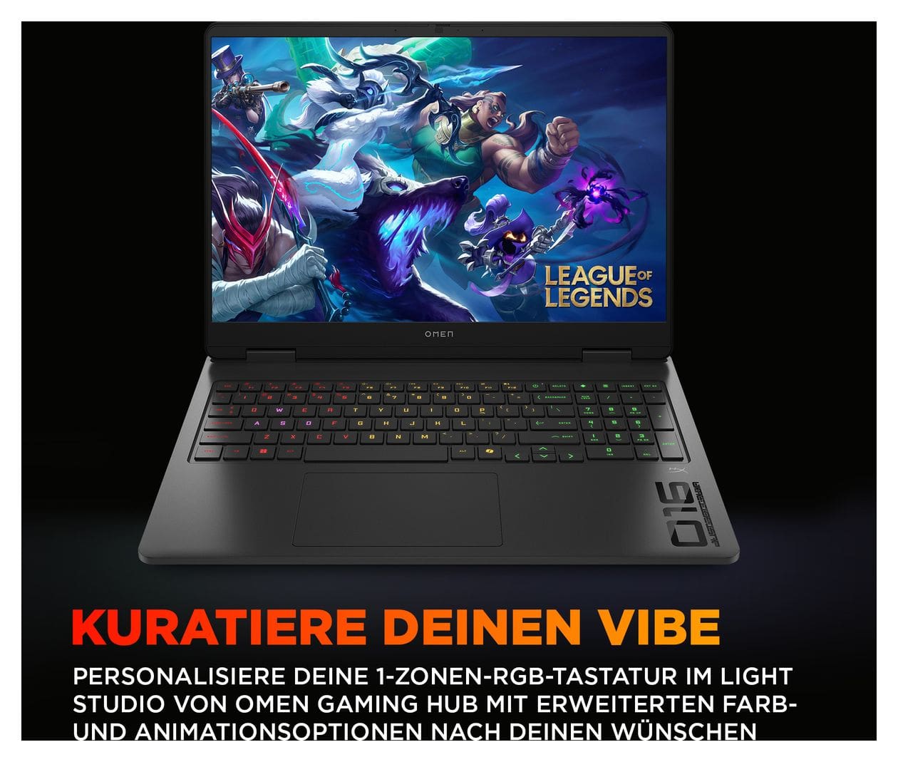 Omen 16-am0677ng 2K Ultra HD Notebook 40,6 cm (16 Zoll) 1920 x 1200 Pixel 1 TB SSD Windows 11 Home Intel® Core™ i7 max. 5,2 GHz  (Schwarz) 