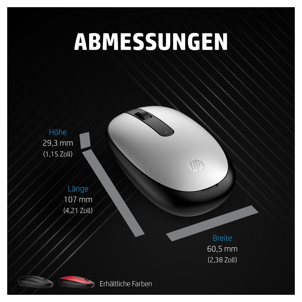 240 1600 DPI Büro Maus Optisch  (Rot) 