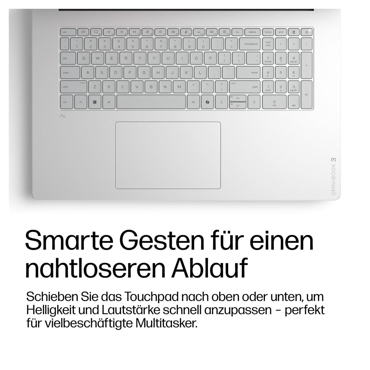 OmniBook 3 16-bz0610ng 2K Ultra HD Notebook 40,6 cm (16 Zoll) 1920 x 1200 Pixel 16 GB Ram 512 GB SSD Windows 11 Home Qualcomm Snapdragon max. 2,97 GHz  (Grau, Silber) 