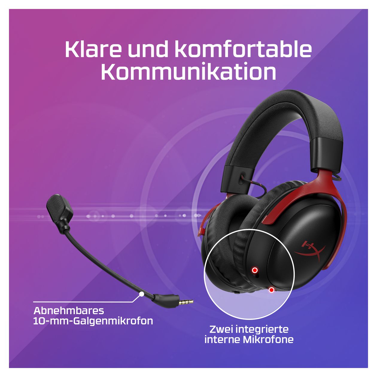 HyperX Cloud III IDS-Basismodell – Gaming-Headset (schwarz) 