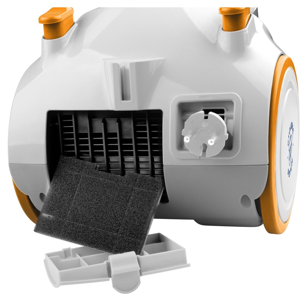 VC009 Bodenstaubsauger Beutellos 700 W HEPA  (Weiß, Orange) 