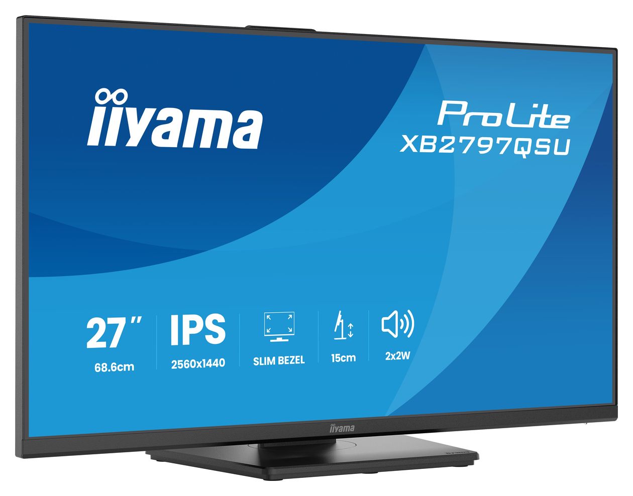ProLite XB2797QSU-B1 Quad HD Monitor 68,6 cm (27 Zoll) 16:9 1 ms 350 cd/m²  (Schwarz) 