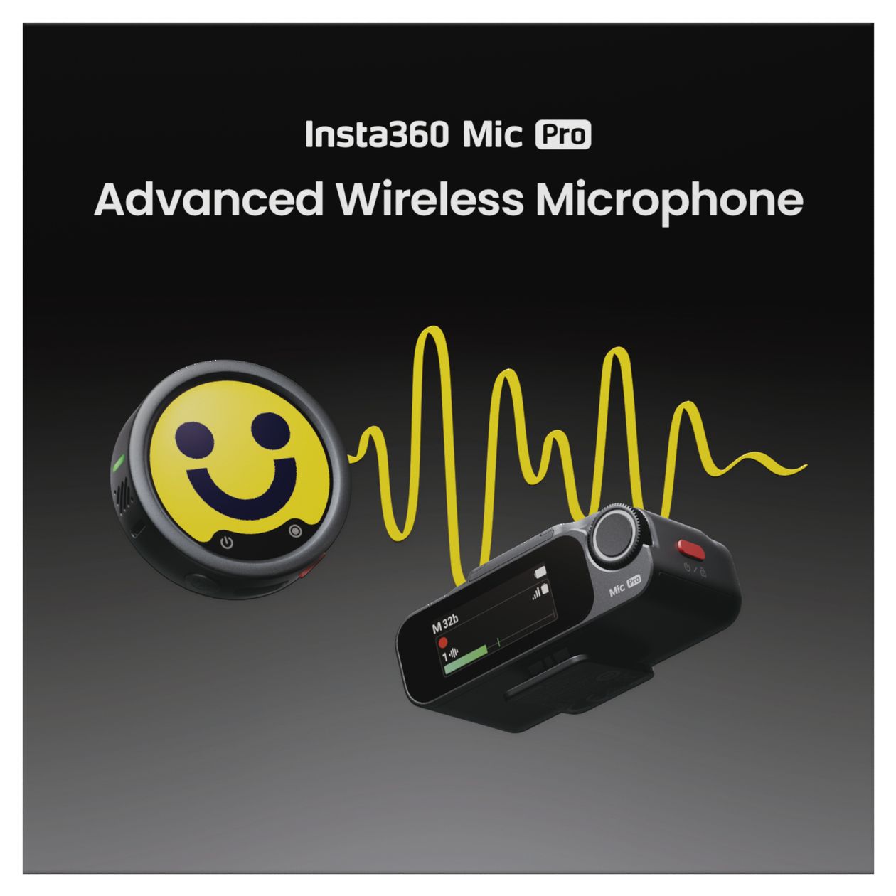 Mic Pro (1 TX + 1 RX)  (Schwarz) 