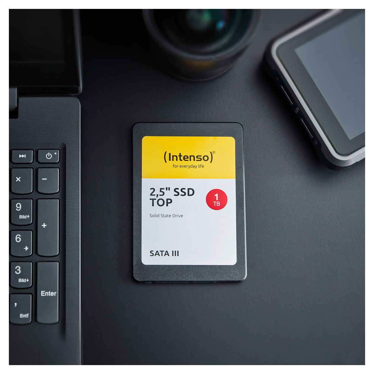Top 256 GB SSD Serial ATA III 2.5"  (Schwarz) 