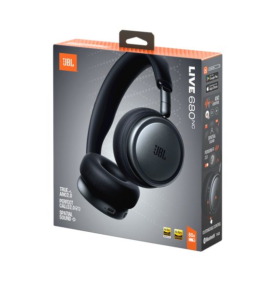 Live 680NC Ohraufliegender Bluetooth Kopfhörer kabelgebunden&kabellos 50 h Laufzeit USB Typ-C  (Schwarz) 