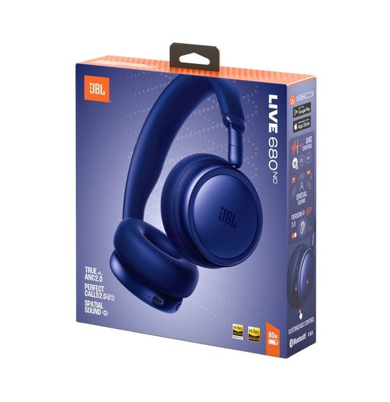 Live 680NC Ohraufliegender Bluetooth Kopfhörer kabelgebunden&kabellos 50 h Laufzeit USB Typ-C  (Blau) 