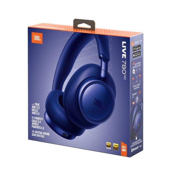 Live 780NC Over Ear Bluetooth Kopfhörer kabelgebunden&kabellos  (Blau) 