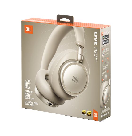 Live 780NC Over Ear Bluetooth Kopfhörer kabelgebunden&kabellos  (Champagner) 