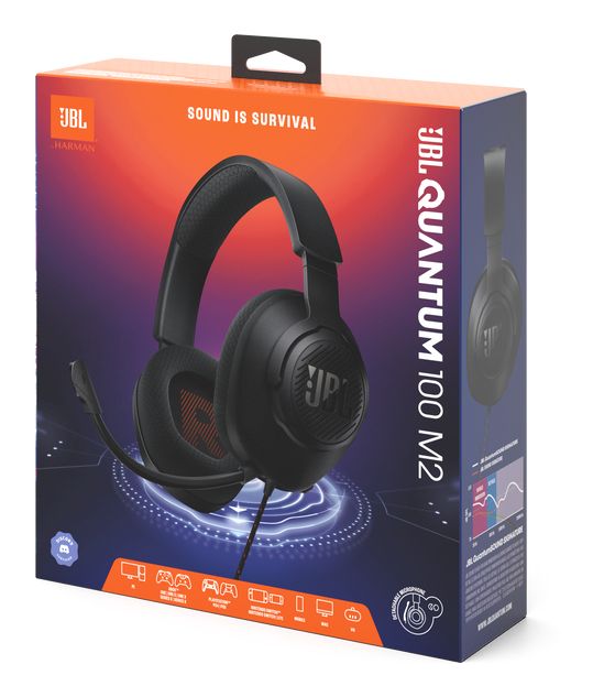 Quantum 100M2 Over Ear Kopfhörer Kabelgebunden  (Schwarz) 