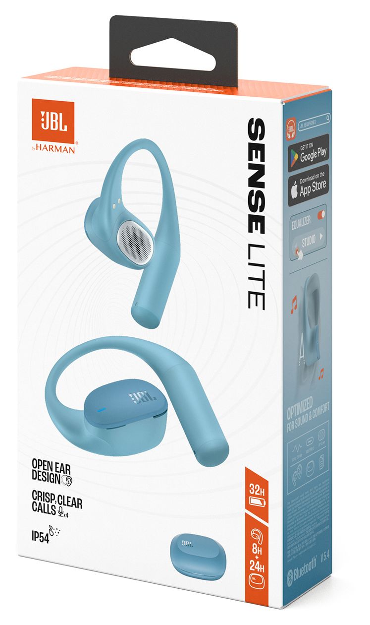 Sense Lite In-Ear Bluetooth Kopfhörer kabellos 8 h Laufzeit IP54  (Blau) 
