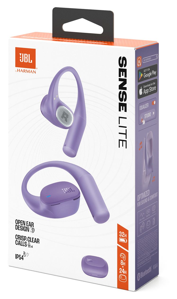 Sense Lite In-Ear Bluetooth Kopfhörer kabellos 8 h Laufzeit IP54  (Violett) 