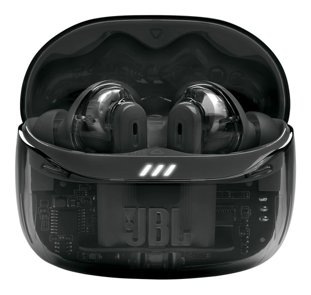 Tune Beam 2 Ghost Edition In-Ear Bluetooth Kopfhörer kabellos 12 h Laufzeit IP54  (Schwarz) 