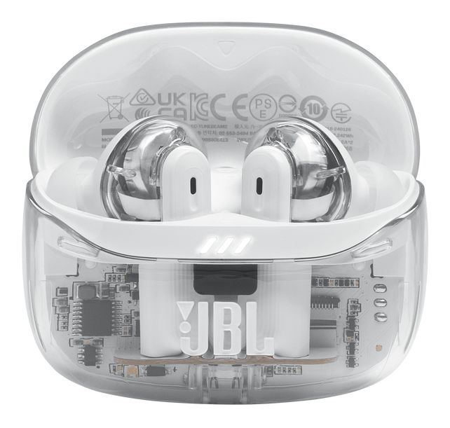 Tune Beam 2 Ghost Edition In-Ear Bluetooth Kopfhörer kabellos 12 h Laufzeit IP54  (Weiß) 