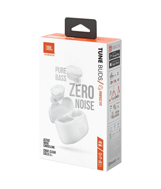 Tune Buds In-Ear Bluetooth Kopfhörer Kabellos TWS 48 h Laufzeit IP54  (Weiß) 