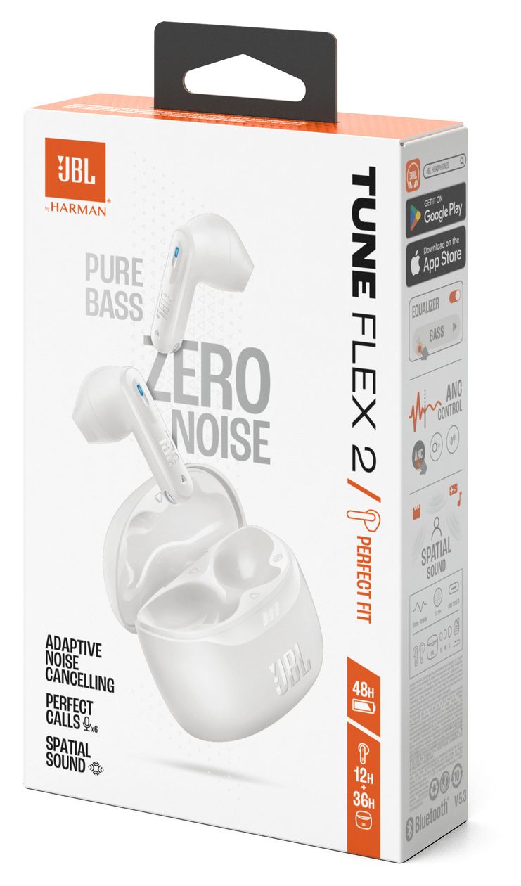 Tune Flex 2 In-Ear Bluetooth Kopfhörer Kabellos TWS IP54  (Weiß) 