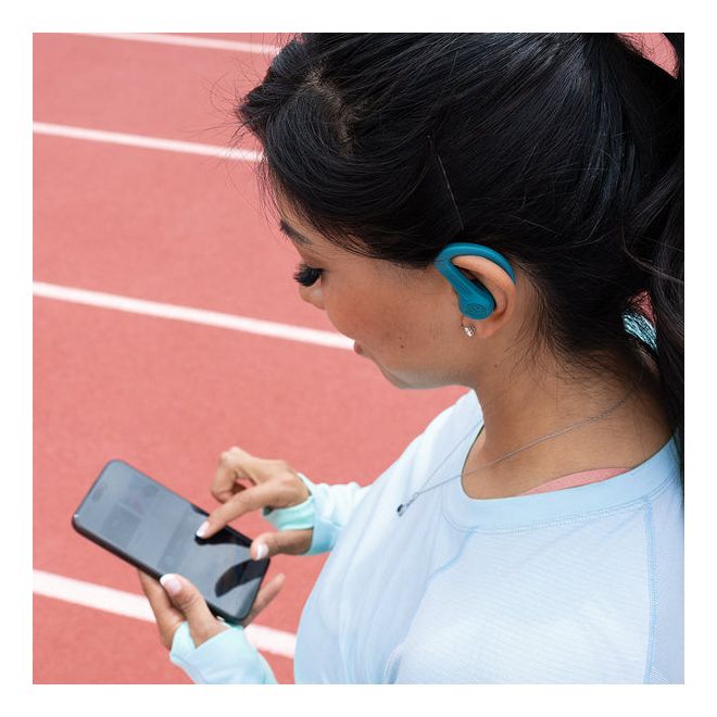 JBuds Sport In-Ear Bluetooth Kopfhörer Kabellos TWS 14 h Laufzeit IP66  (Türkis) 