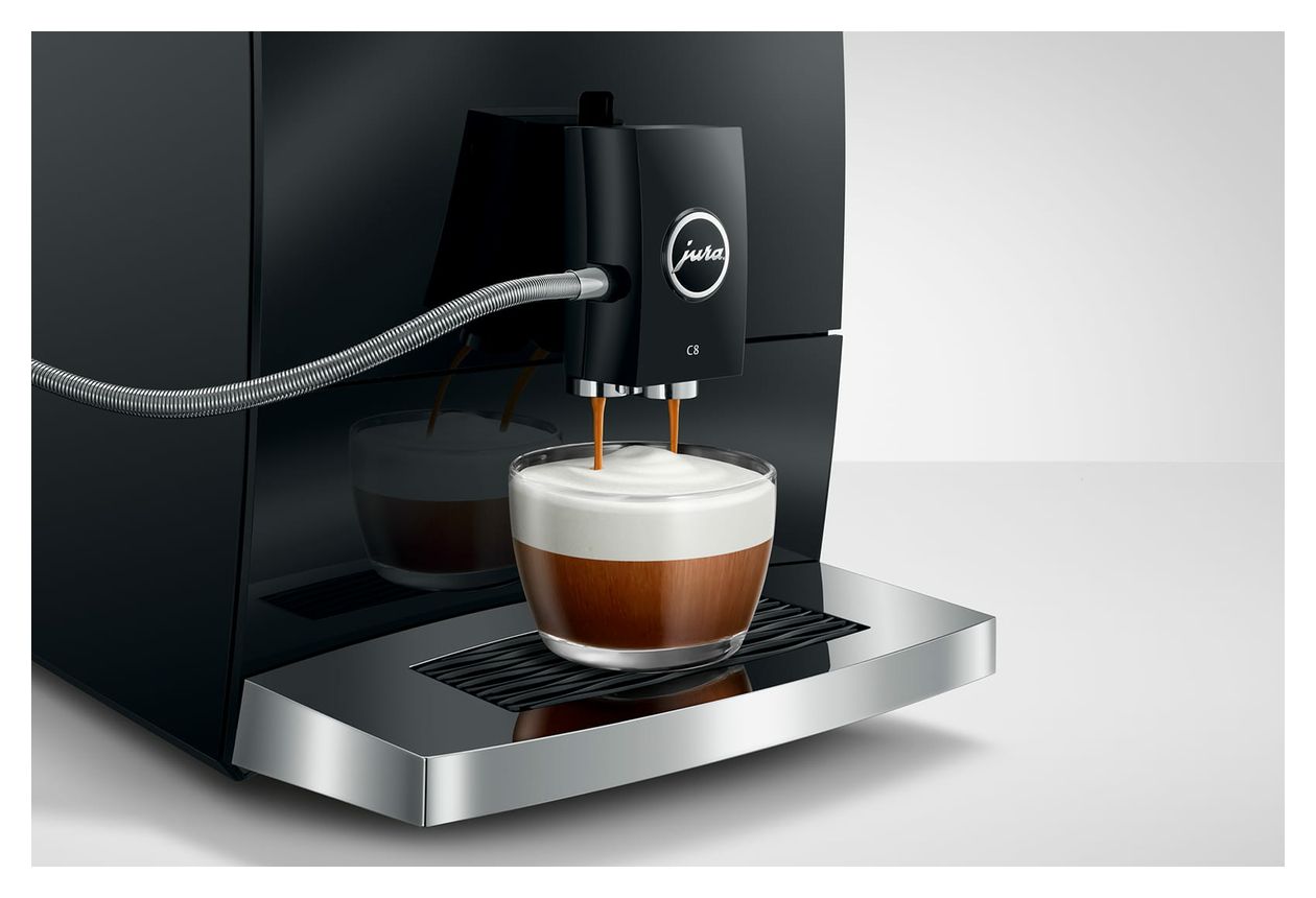C8 Kaffeevollautomat 15 bar 1,6 l 200 g AutoClean (Piano Black) 