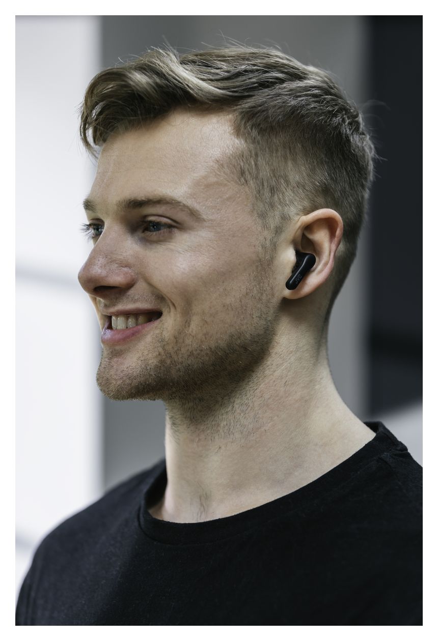 HA-A3T In-Ear Bluetooth Kopfhörer Kabellos TWS 22 h Laufzeit IPX4  (Schwarz) 