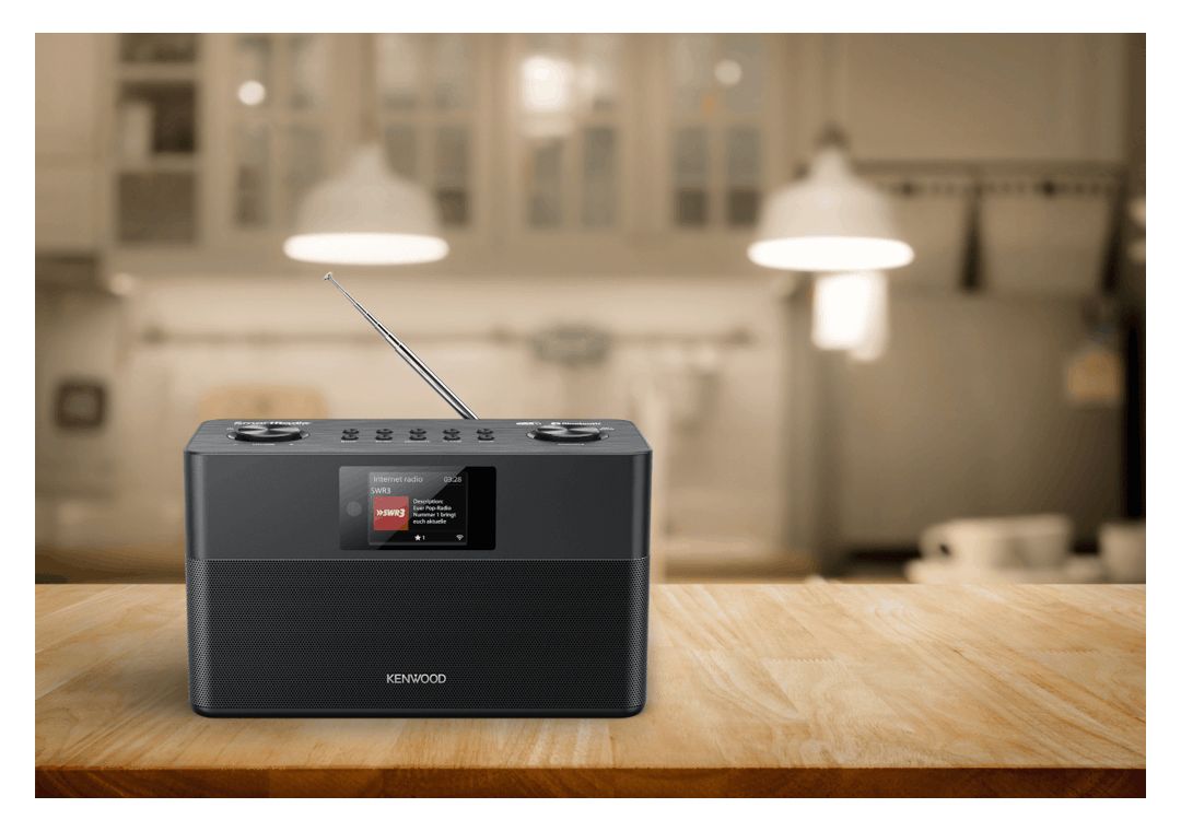 CR-ST100S-B Bluetooth DAB+, FM Radio Internet  (Schwarz) 