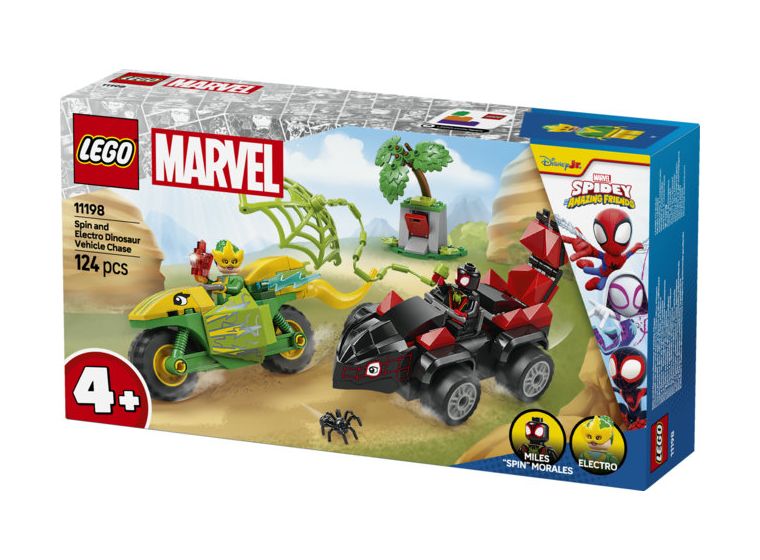 Actionspaß mit Spin und Electro in ihren Dino-Flitzern 