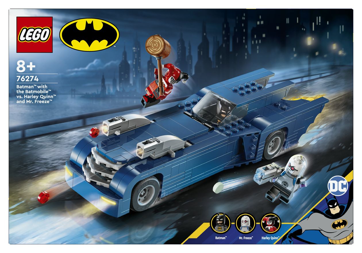 BatmanTM im BatmobilTM vs. Harley QuinnTM und Mr. FreezeTM 