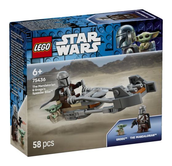 Der Mandalorianer und Grogu auf ihrem Speeder Bike™ 