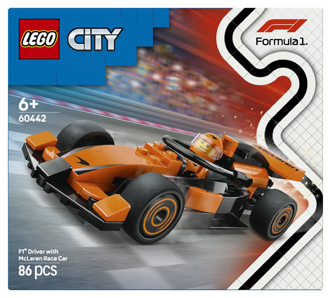 F1® Rennfahrer mit McLaren Rennauto 