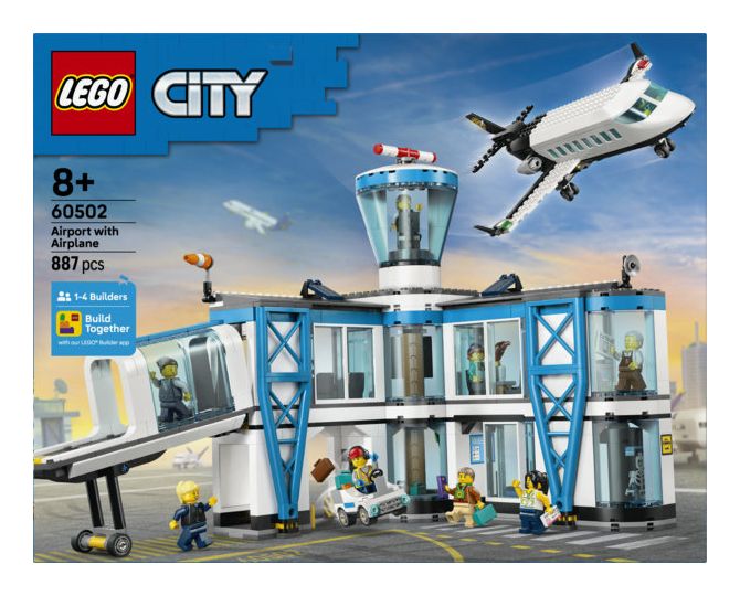 Flughafen mit Flugzeug 