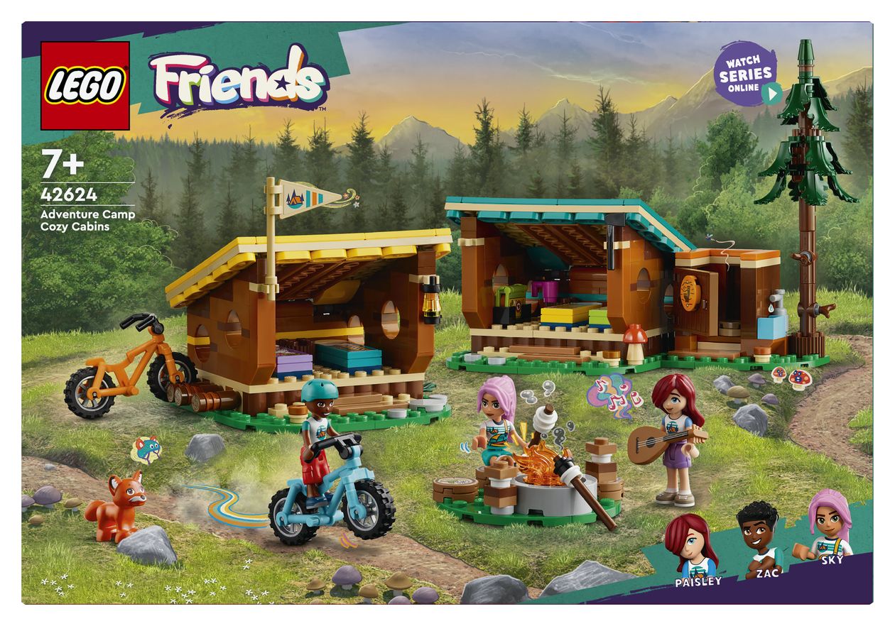 Gemütliche Hütten im Abenteuercamp 