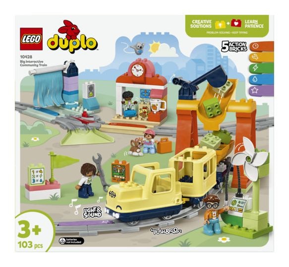 Große interaktive Eisenbahn 