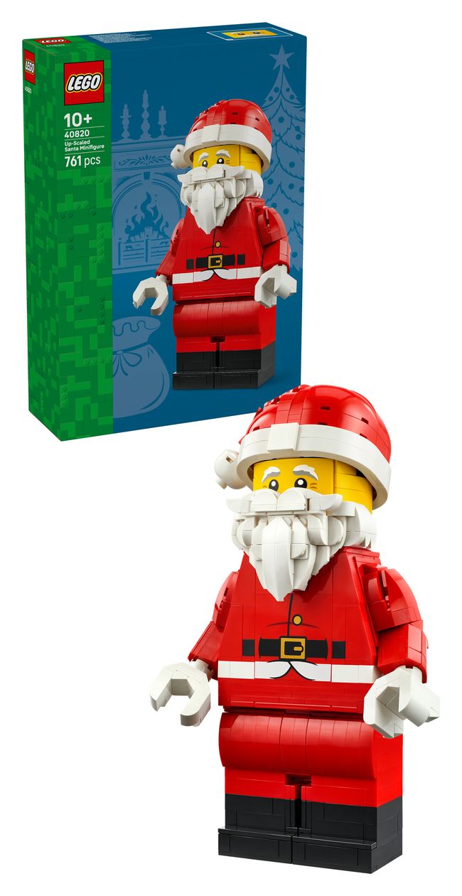 Große Weihnachtsmann-Minifigur 