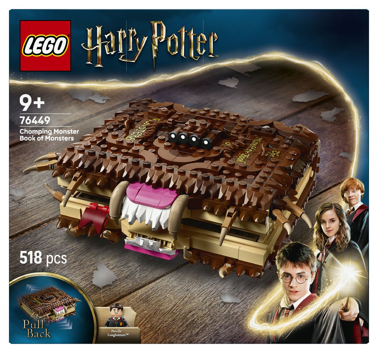 Harry Potter Beißendes Monsterbuch der Monster Bauset 518 Teile  (Mehrfarbig) 