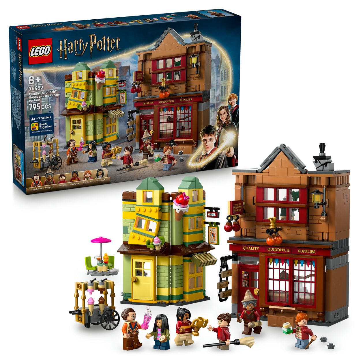 Harry Potter Qualität für Quidditch und Fortescues Eissalon Bauset 795 Teile  (Mehrfarbig) 