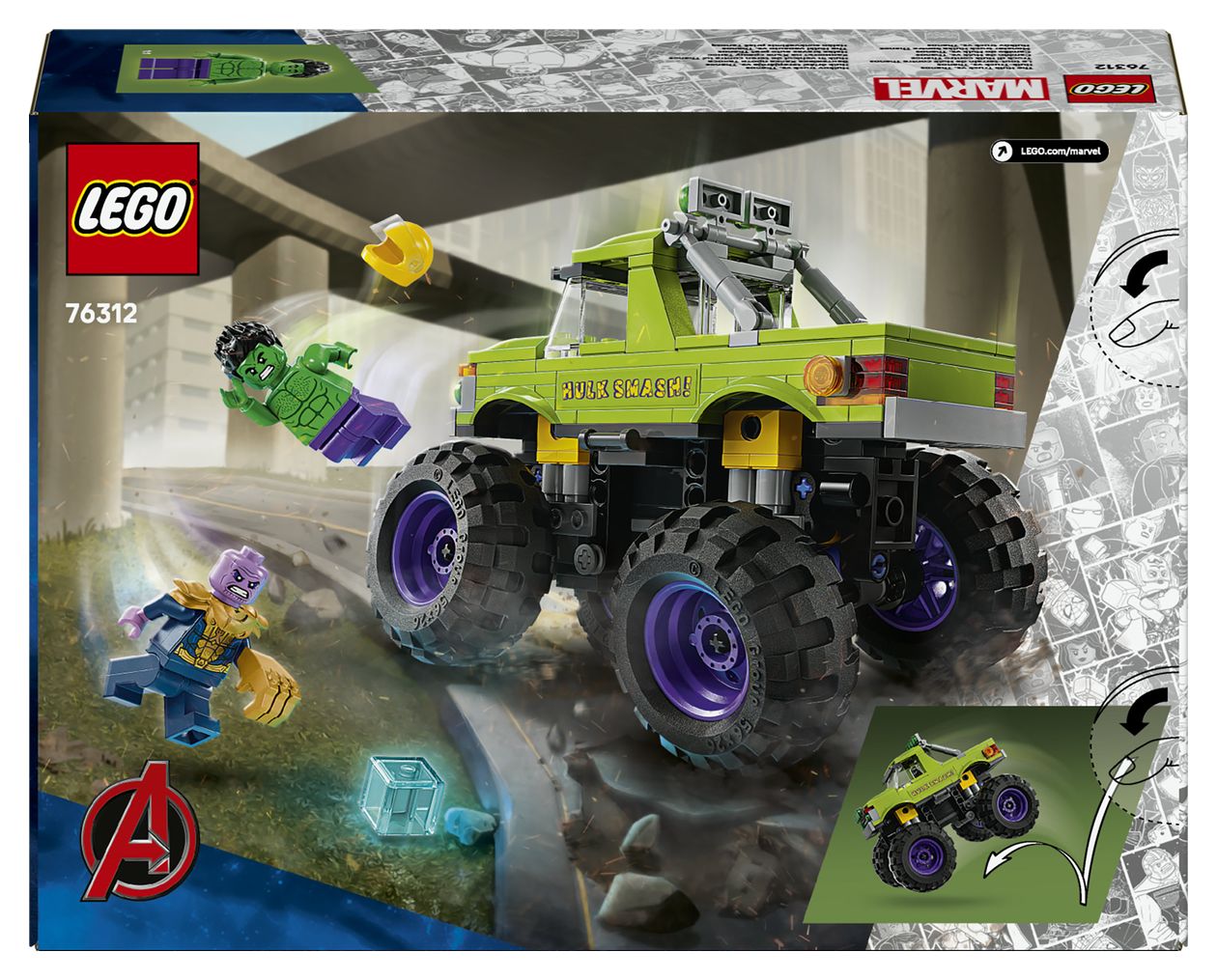 Hulk-Truck vs. Thanos 