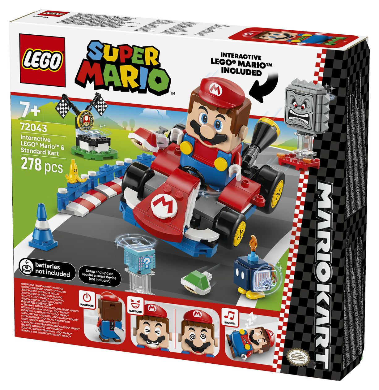 Mario Kart™ – Interaktiver LEGO® Mario™ & Standard-Kart 