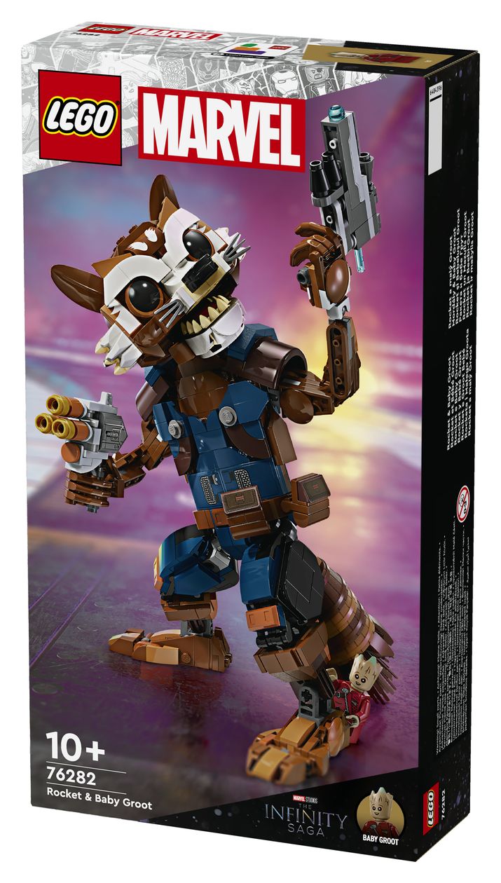 Marvel Rocket und Baby Groot Bauset 566 Teile  (Mehrfarbig) 