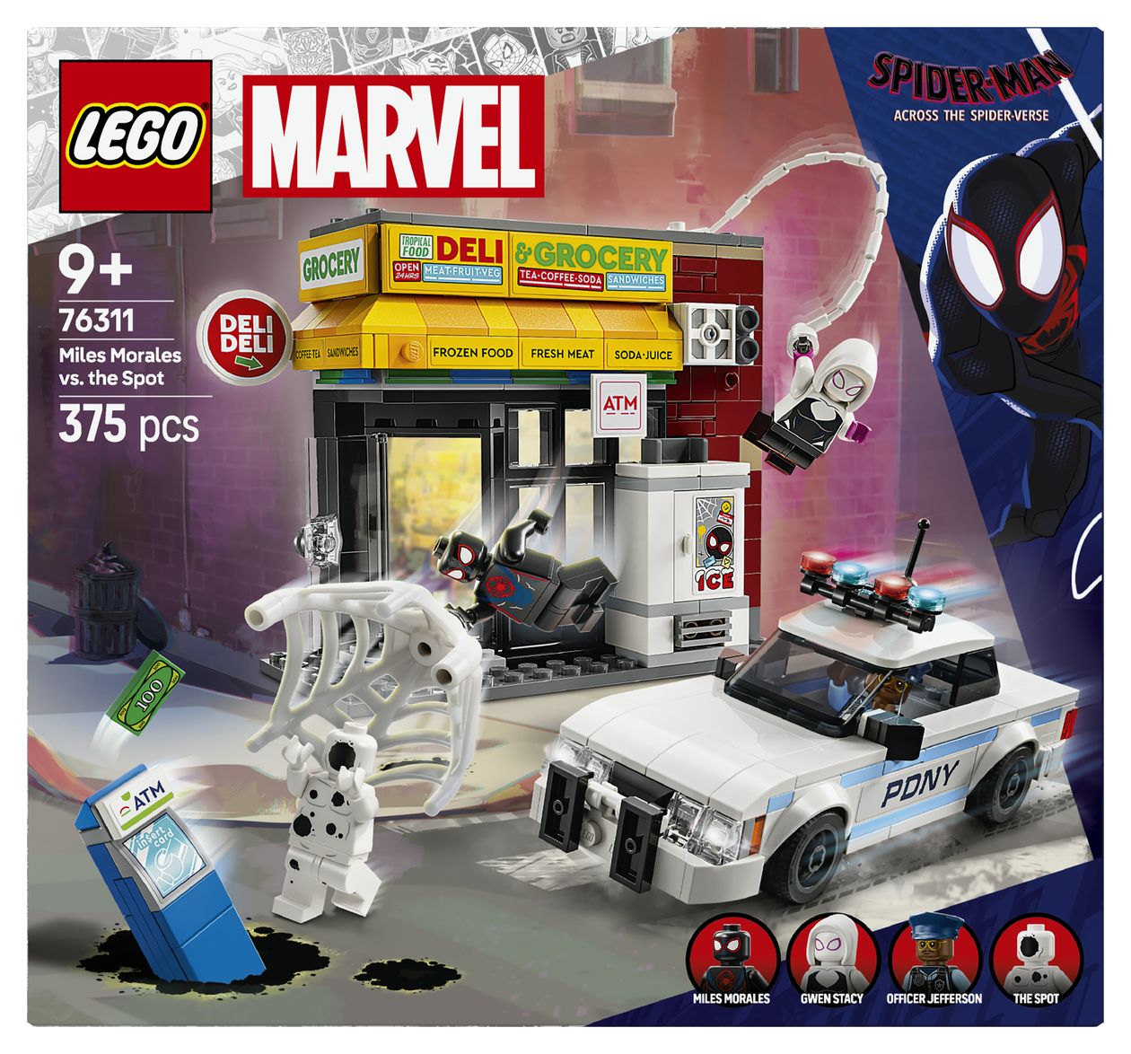 Marvel Spider-Verse Miles Morales vs. Spot Bauset 375 Teile  (Mehrfarbig) 