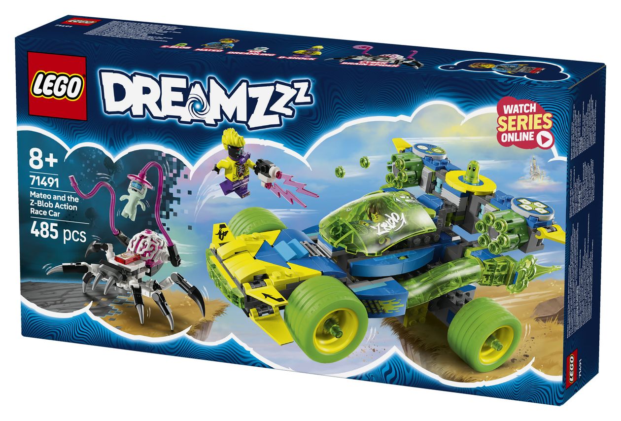 Mateo mit dem Z-Blob Action-Rennwagen 