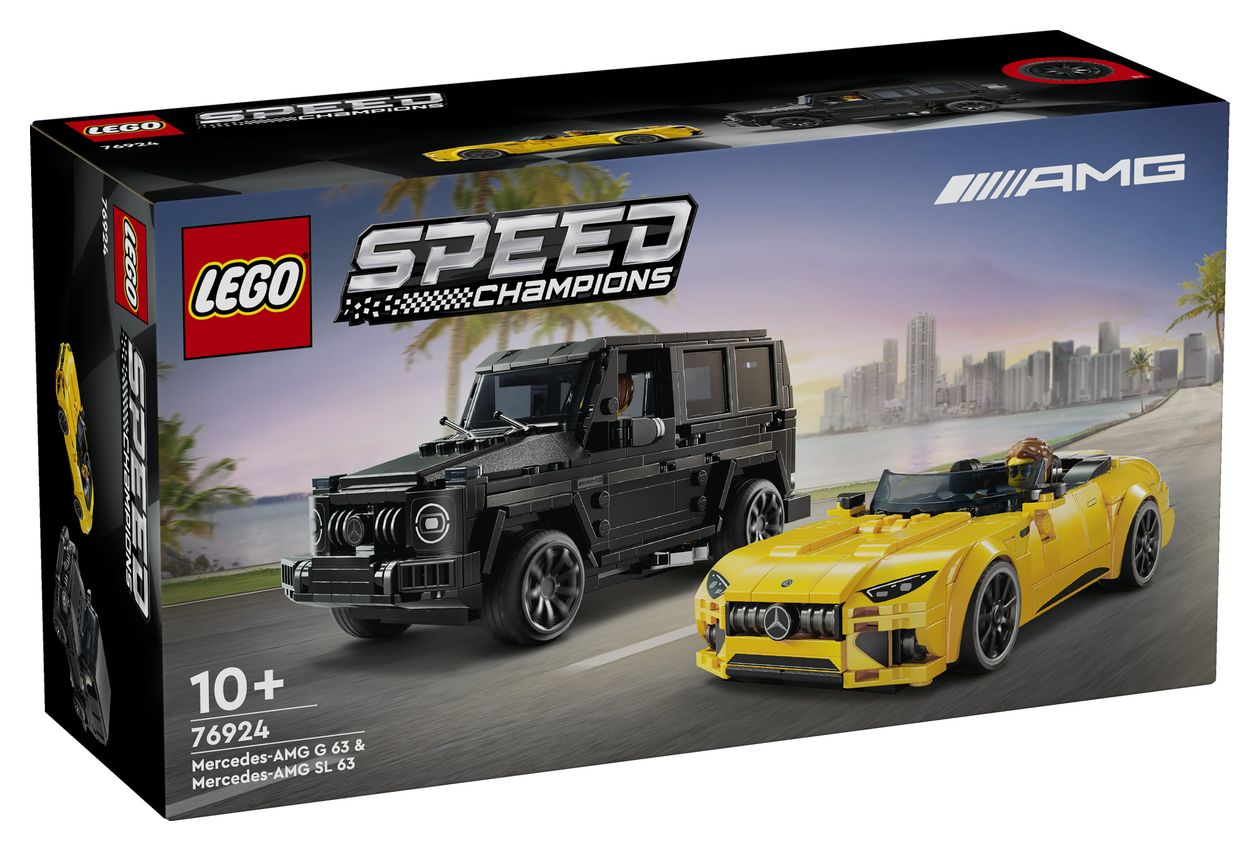 Speed Champions Mercedes-AMG G 63 und SL 63 Bauset 808 Teile  (Mehrfarbig) 